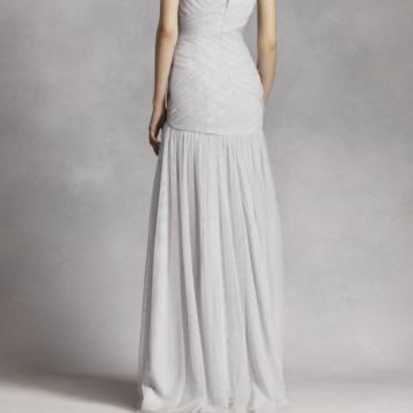 NWT Strapless Bobbin Net Gown w Sweetheart Neck - Picture 2 of 6